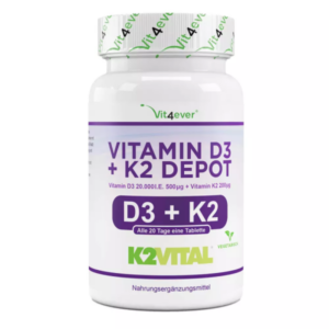 Vit4ever Vitamin D3 20.000 I.E. + Vitamin K2 200mcg