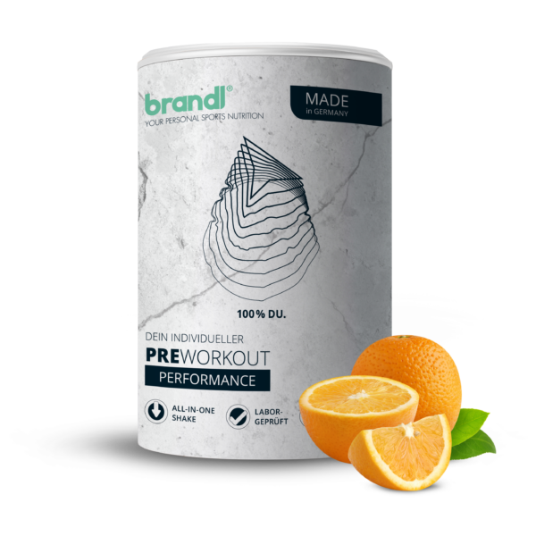 PreWorkout Performance / Tropical Orange / Stufe 1 (kein Koffein) / 500 g