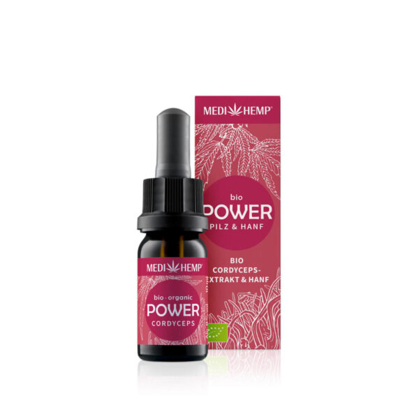 Bio POWER Cordyceps militaris-Extrakt & Hanf