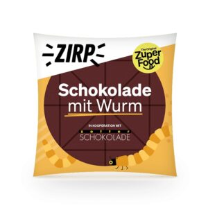 Schokolade mit Wurm