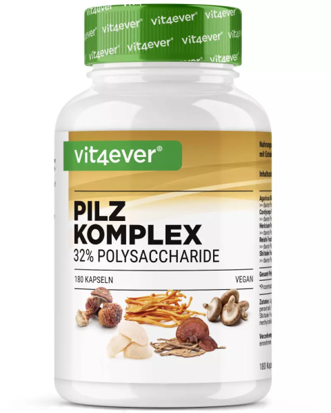 Vit4ever Pilz Komplex, 180 Kapseln 1 Vit4ever Pilz Komplex