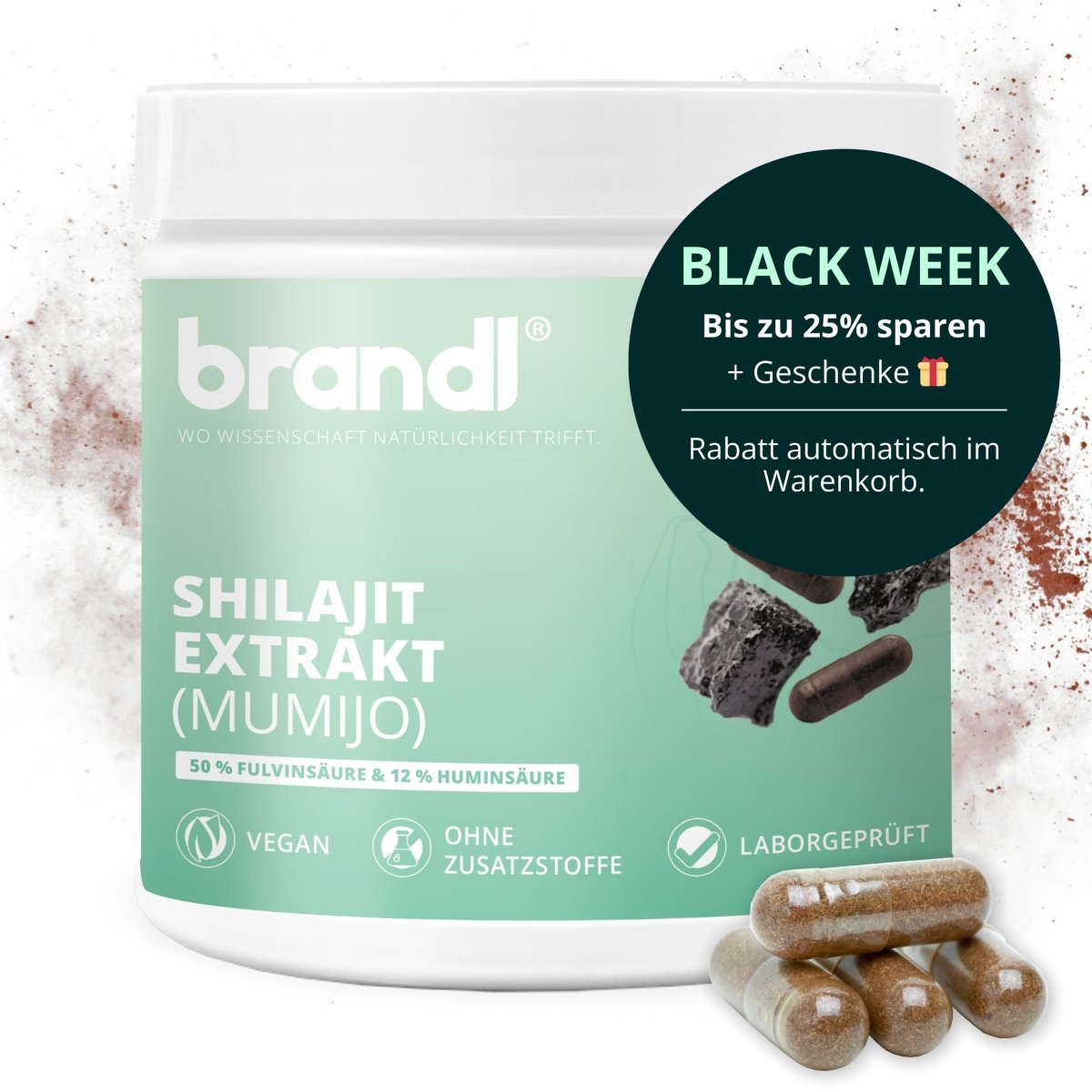 Shilajit Extrakt Kapseln 1 Shilajit Extrakt Kapseln