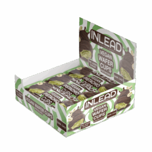 Inlead Vegan Wafer Cups Pistachio Dark Choc