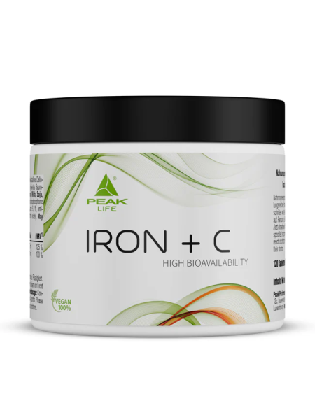 Peak Iron Eisen + C, 120 Tabletten 1 Peak Iron Eisen + C