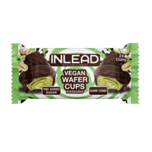 Inlead Vegan Wafer Cups Pistachio Dark Choc