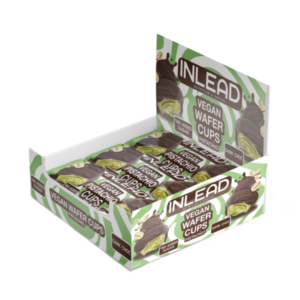 Inlead Vegan Wafer Cups Pistachio Dark Choc